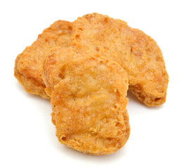 Macro of fried chicken nuggets high resolution