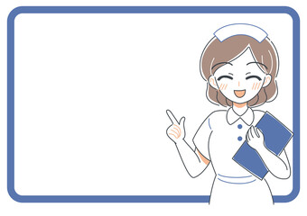 ベクター・笑顔の看護師さんのイラスト