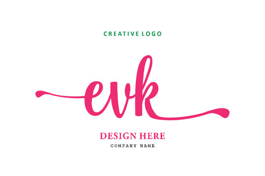 EVK lettering logo is simple, easy to understand and authoritative