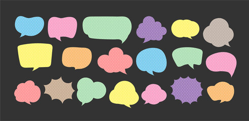 modern speech bubble, text box template, banner