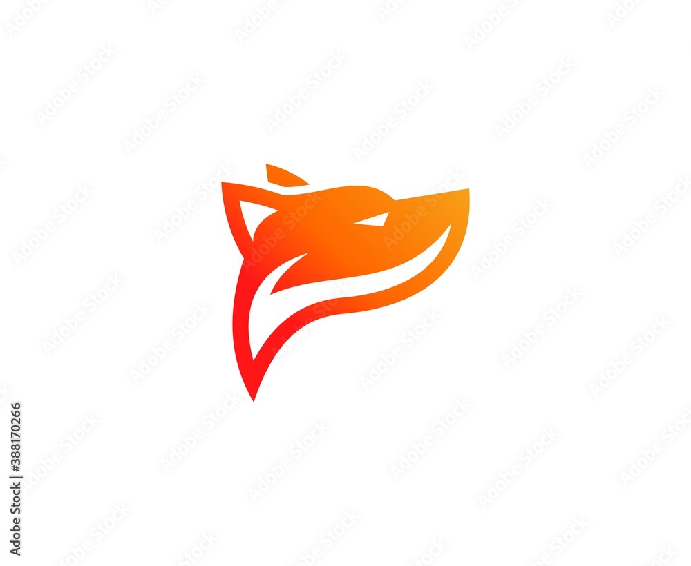 Sticker fox logo