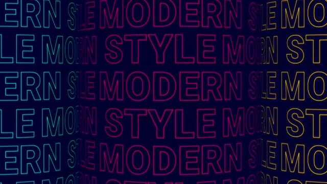 Swirled Cylinder Text Background Trend Design Style. Cylindrical text background for trendy or trendy design themes.