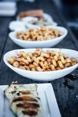 Goulash Macaroni with Grilled Chicken