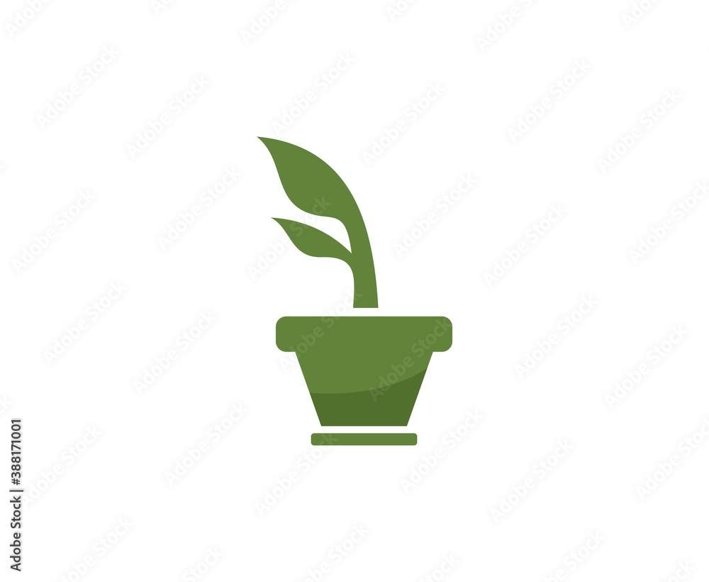 Wall mural Plant logo
