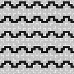 Seamless pattern with Inca crosses ornament. Ethnic embroidery background. Tribal wallpaper. Ethnical folk image. Tribe motif. Ancient mosaic. Digital paper for web design, textile print. Vector art.