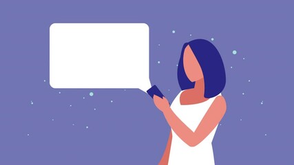 using smartphone animation character