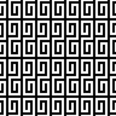 Seamless pattern with Chinese ornament. Oriental traditional ornamentation with curly shapes. Window tracery wallpaper. Grid motif. Digital paper with curves, textile print, web design. Vector art.