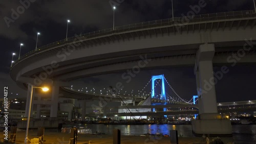 レインボーブリッジ 芝浦側 夜景 Wall Mural Wallpaper Murals Kawamura Lucy レインボーブリッジ 芝浦側 夜景 Wall Mural Wallpaper Murals Kawamura Lucy