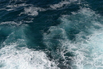 Australian waves with the blue water and was on the sunny day in Sydney, Australia