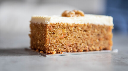 Carrot cake slice