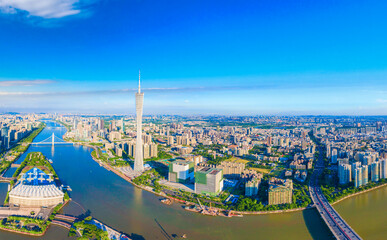 Fototapeta premium CBD scenery of Guangzhou City, Guangdong Province, China