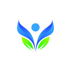 Obraz premium illustration logo leaft icon vector