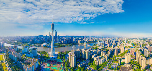 CBD scenery of Guangzhou City, Guangdong Province, China
