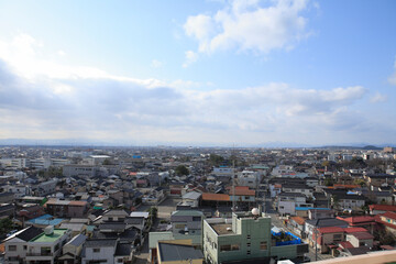 Obraz premium 酒田市街
