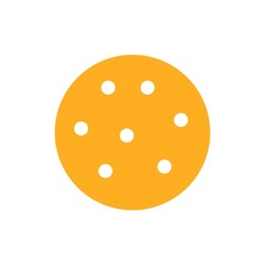 Biscuit Flat Icon Vector Logo Template Illustration