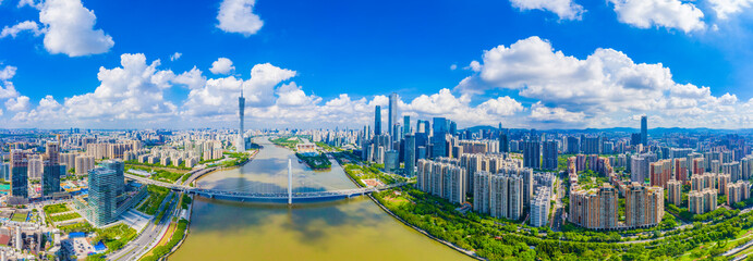 CBD scenery of Guangzhou City, Guangdong Province, China