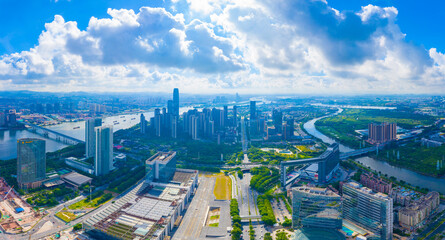 Fototapeta na wymiar City Scenery of Guangzhou, Guangdong Province, China