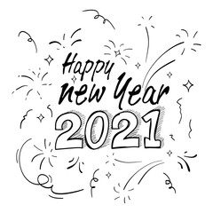 doodle element of Hand drawn lettering 