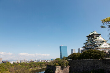 Fototapeta na wymiar 大阪城とOBP