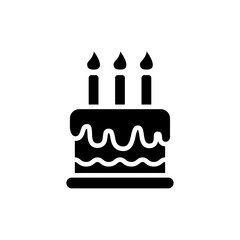 birth cake vector illustration design