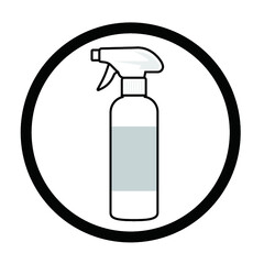 白のスプレーボトルのアイコン