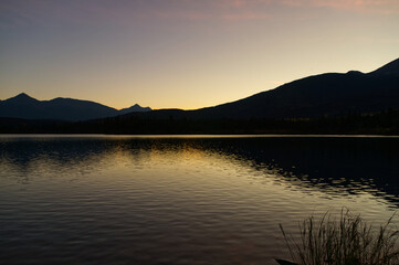 Pyramid Lake during an Autumn Sunset