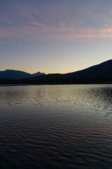 Pyramid Lake during an Autumn Sunset