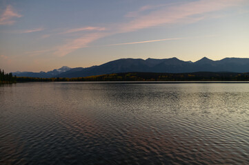 Pyramid Lake during an Autumn Sunset