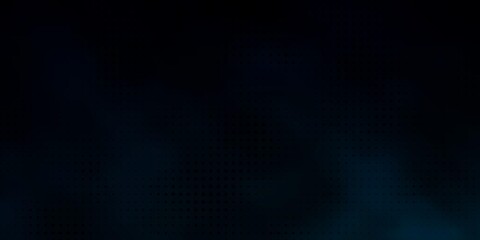 Dark Green vector backdrop with dots.