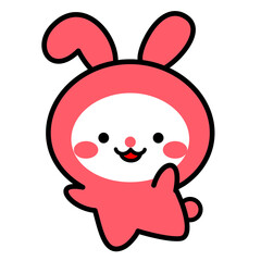 ウサギ　キャラクター　イラスト素材