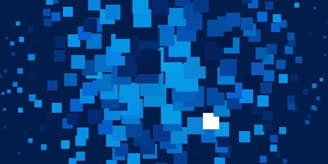 Light BLUE vector template in rectangles.