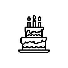 birth cake vector illustration design