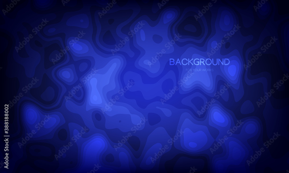Aufkleber Blue abstract background with light on wave pattern texture.