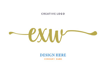 EXW lettering logo is simple, easy to understand and authoritative