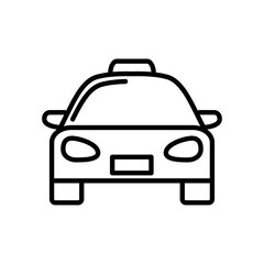 taxi icon vector symbol template
