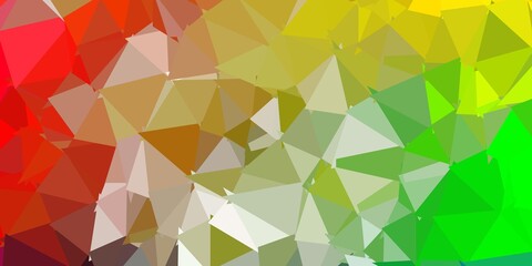 Light multicolor vector triangle mosaic backdrop.