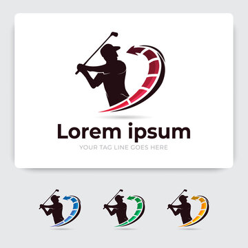 Set of Golf Sport Logo Design Template, Modern Golf Logo badge template