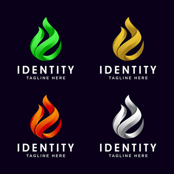 Flame Logo vector template 