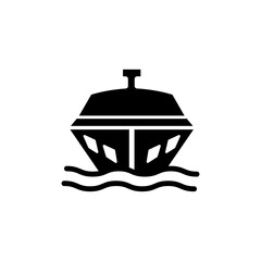 yacht icon vector symbol template