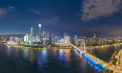 Night view of Guangzhou City, China