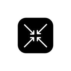Fototapeta premium minimize, arrow and re size icon. application icon. perfect for logo, website, application, presentation and more product. icon design solid style