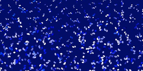 Light blue vector template with abstract forms.