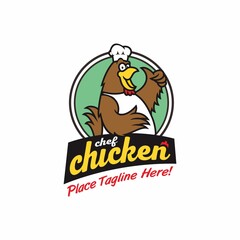Logo Mascot Chef Chicken