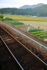ローカル線の線路