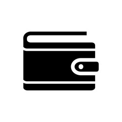 wallet icon vector symbol template