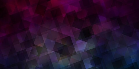 Obraz premium Dark Blue, Red vector backdrop with lines, triangles.