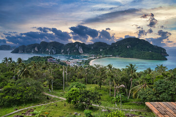 Phi Phi Island view point in Thailand