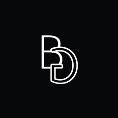 Initial Logo Letter BG GB Monogram