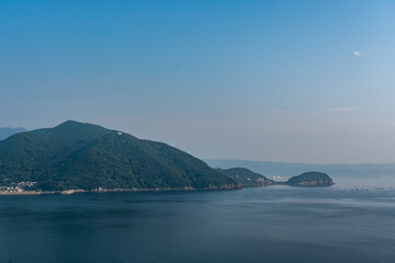 Naklejka premium 長崎県雲仙市 愛野展望台から望む風景