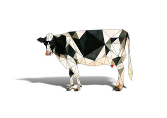 芸術的な牛のイラスト